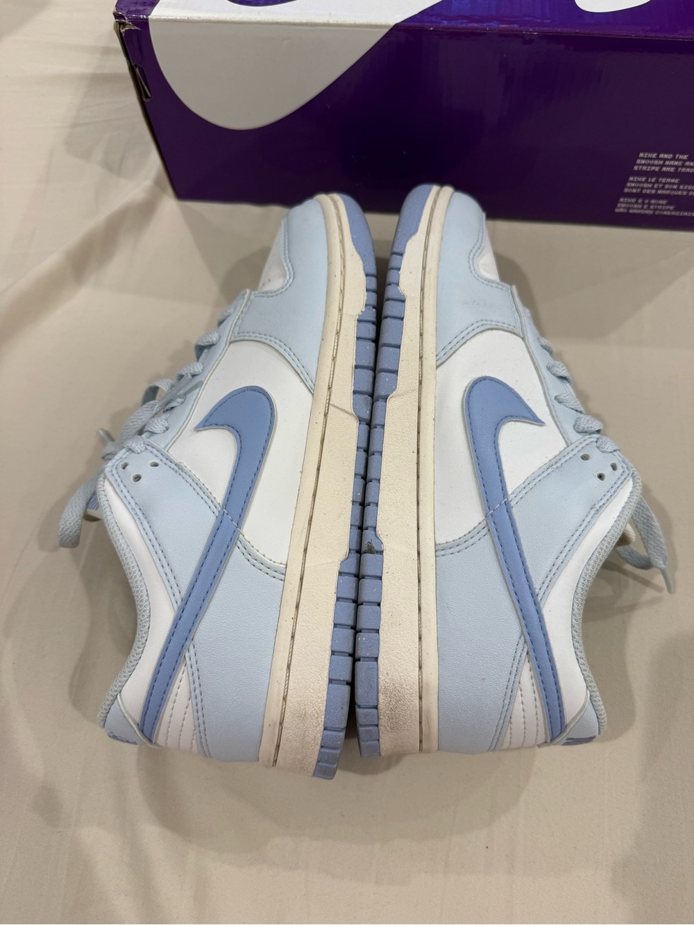 Nike Women’s Low-Top Sneakers in Light Blue and White